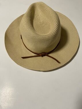 NWT Brixton Wesley Straw Packable Fedora